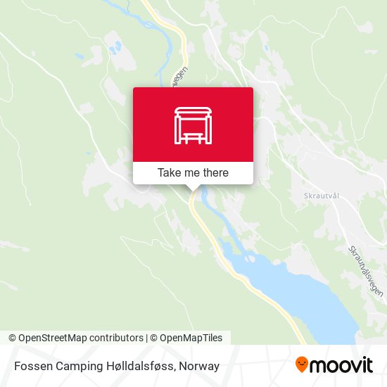 Fossen Camping Hølldalsføss map