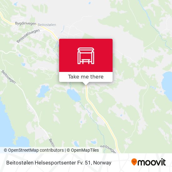 Beitostølen Helsesportsenter Fv. 51 map