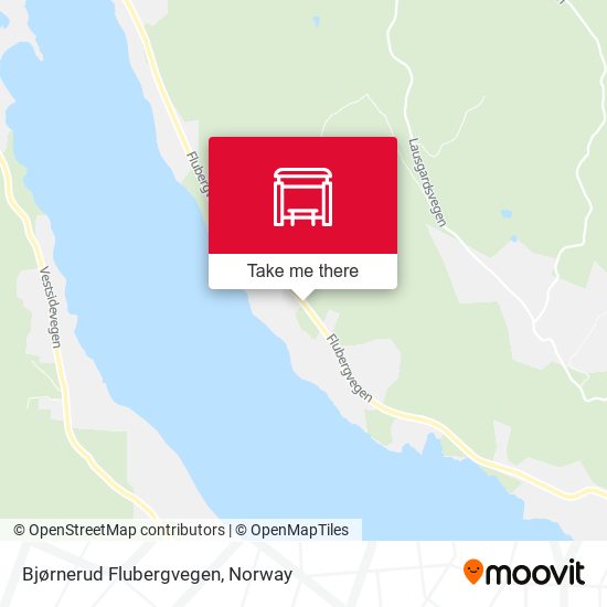 Bjørnerud Flubergvegen map
