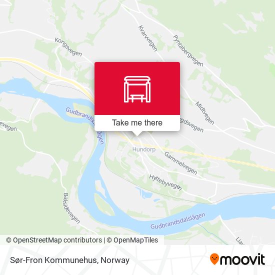 Sør-Fron Kommunehus map