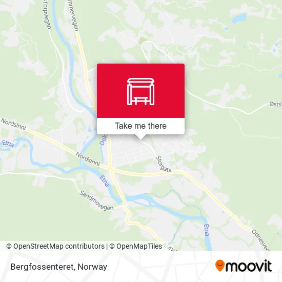 Bergfossenteret map