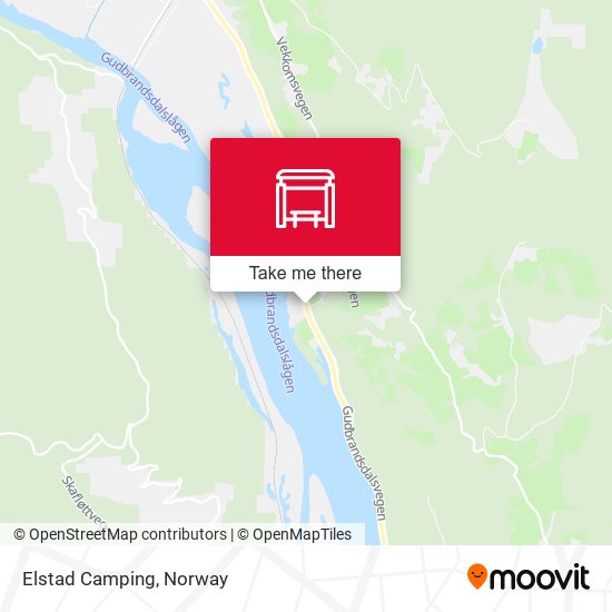 Elstad Camping map