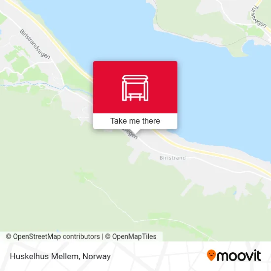 Huskelhus Mellem map