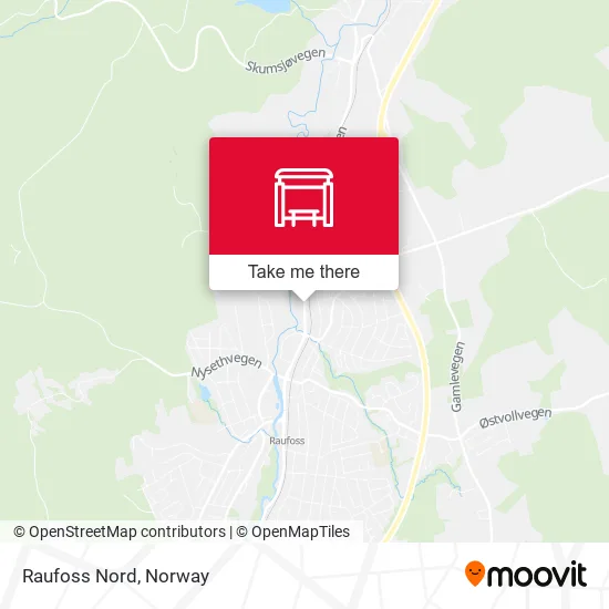 Raufoss Nord map
