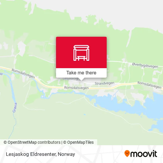 Lesjaskog Eldresenter map