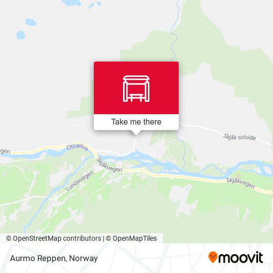 Aurmo Reppen map