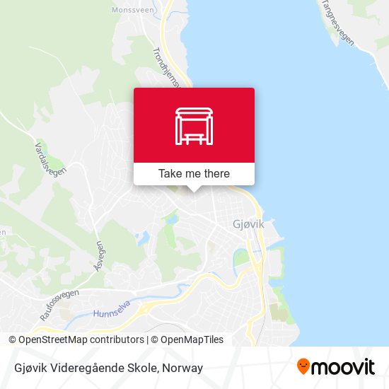 Gjøvik Videregående Skole map