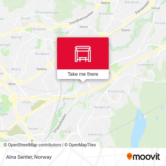 Alna Senter map