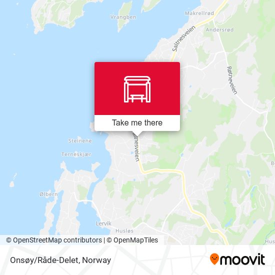 Onsøy/Råde-Delet map