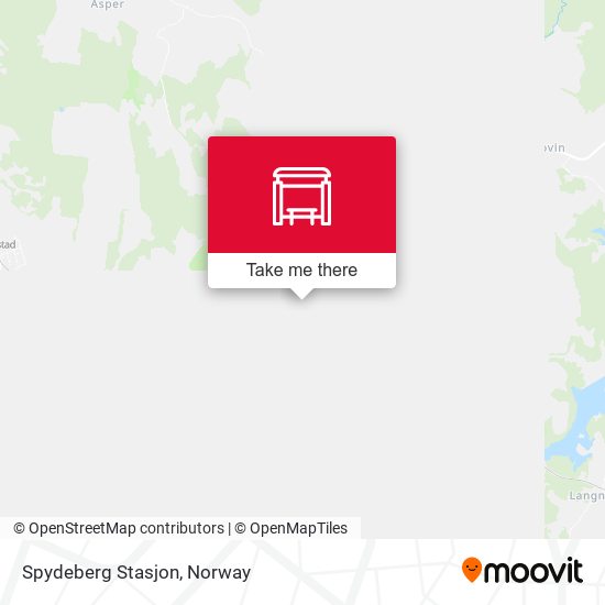 Spydeberg Stasjon map