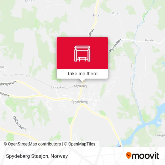 Spydeberg Stasjon map