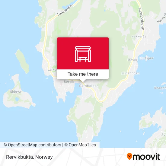Rørvikbukta map