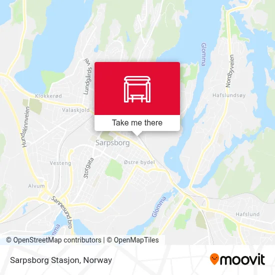 Sarpsborg Stasjon map
