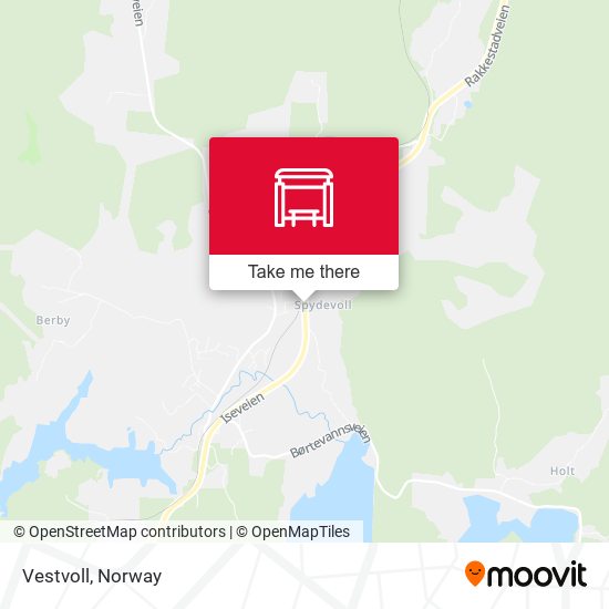 Vestvoll map