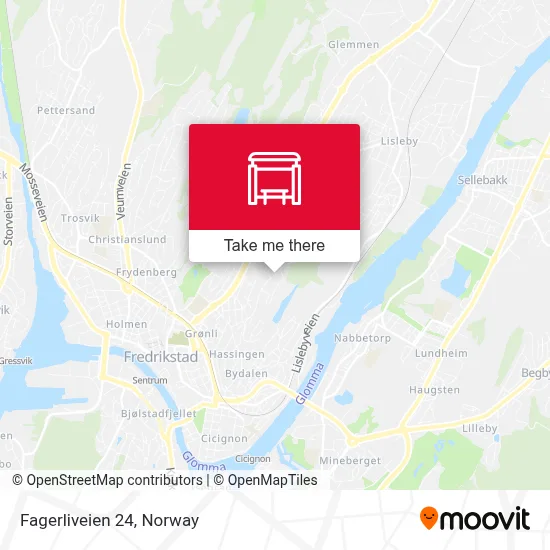 Fagerliveien 24 map