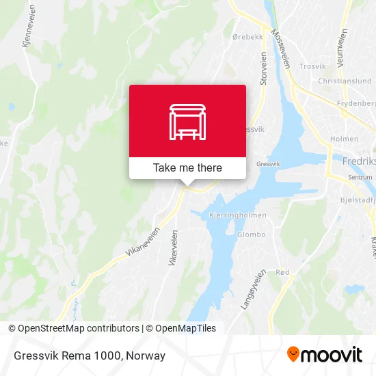 Gressvik Rema 1000 map