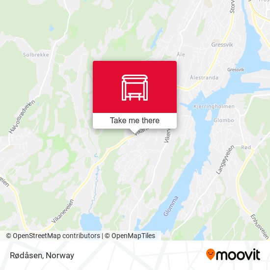 Rødåsen map