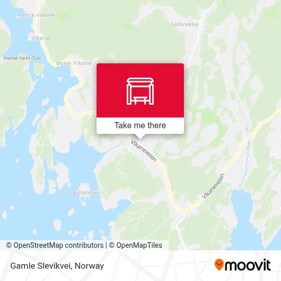 Gamle Slevikvei map