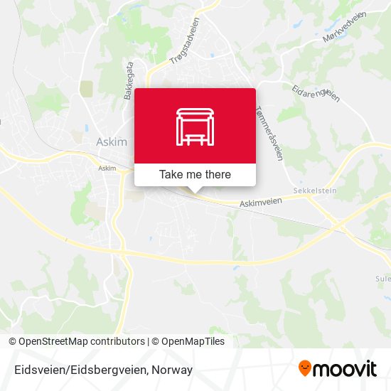 Eidsveien/Eidsbergveien map
