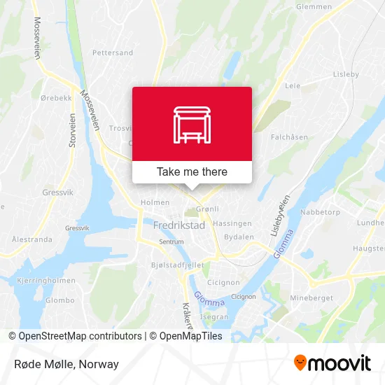 Røde Mølle map