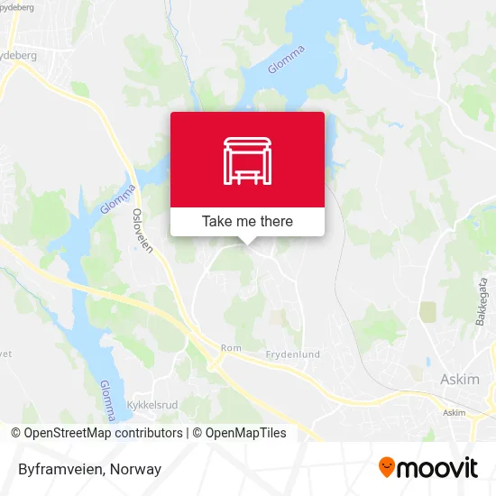 Byframveien map