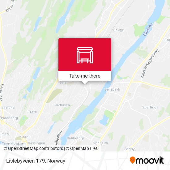 Lislebyveien 179 map