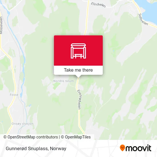 Gunnerød Snuplass map