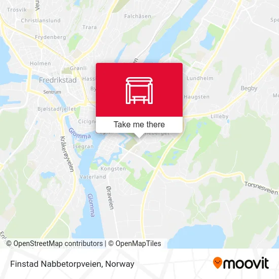 Finstad Nabbetorpveien map