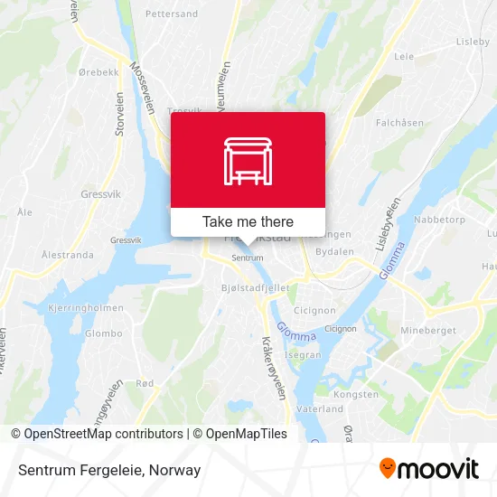 Sentrum Fergeleie map