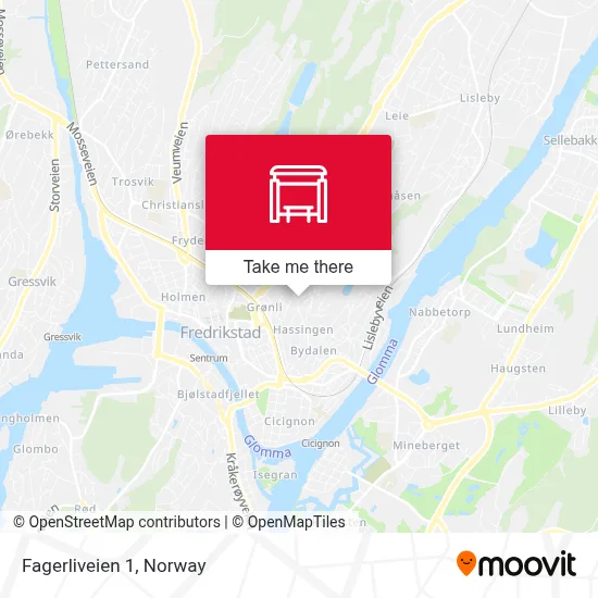 Fagerliveien 1 map