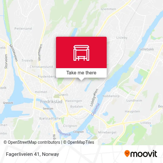 Fagerliveien 41 map