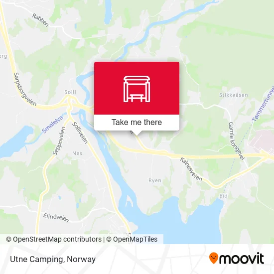 Utne Camping map