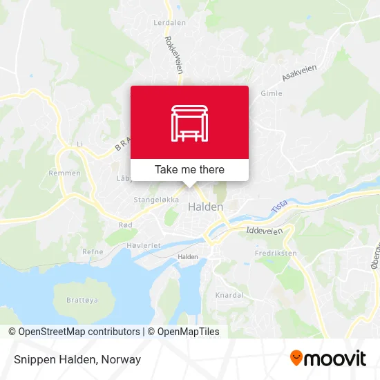 Snippen Halden map