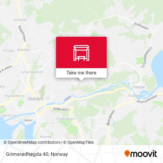 Grimsrødhøgda 40 map