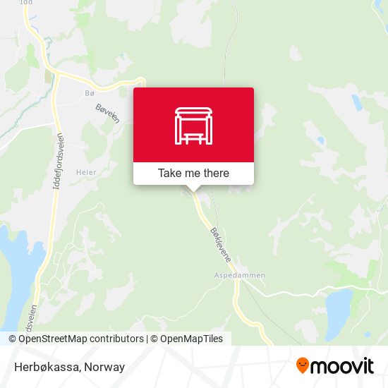 Herbøkassa map