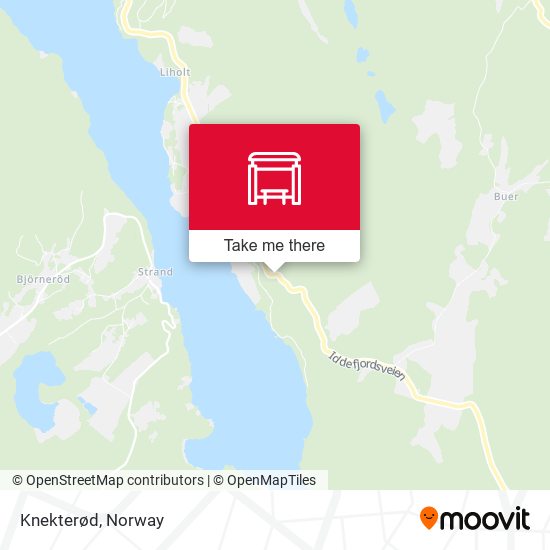 Knekterød map