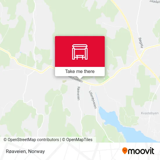 Røaveien map
