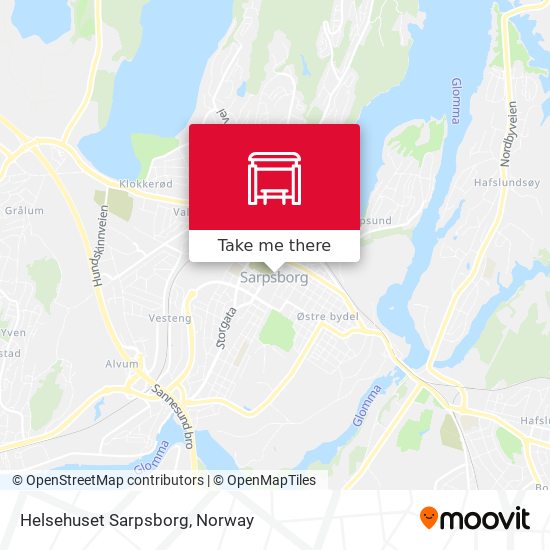 Helsehuset Sarpsborg map