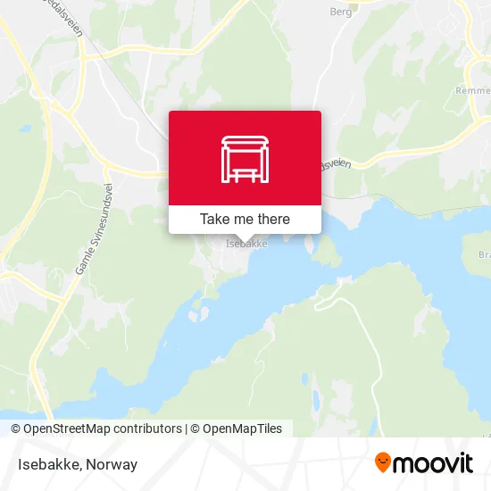 Isebakke map