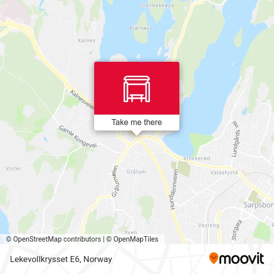 Lekevollkrysset E6 map