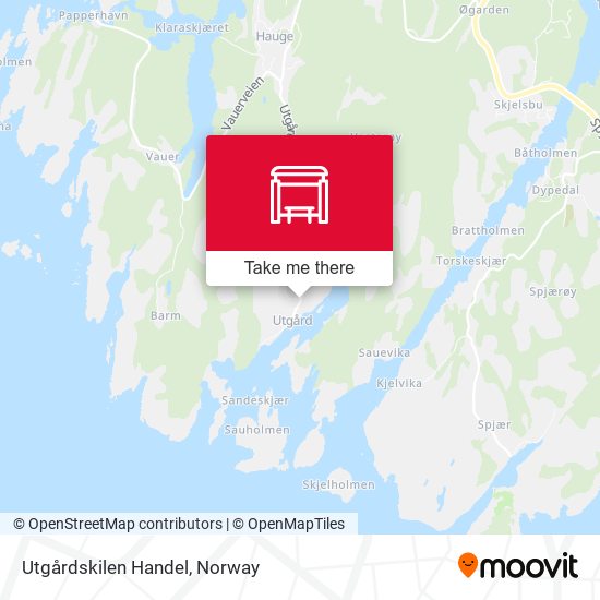 Utgårdskilen Handel map