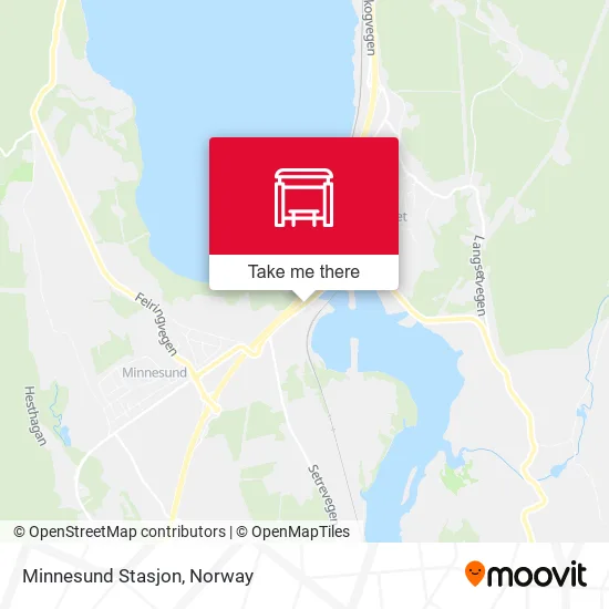 Minnesund Stasjon map