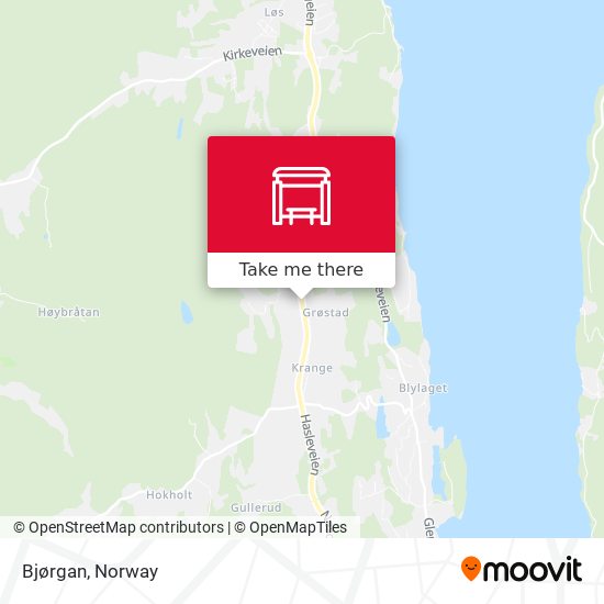 Bjørgan map