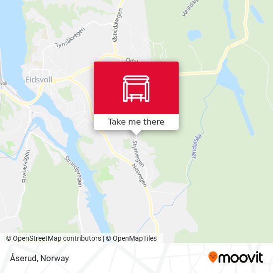 Åserud map