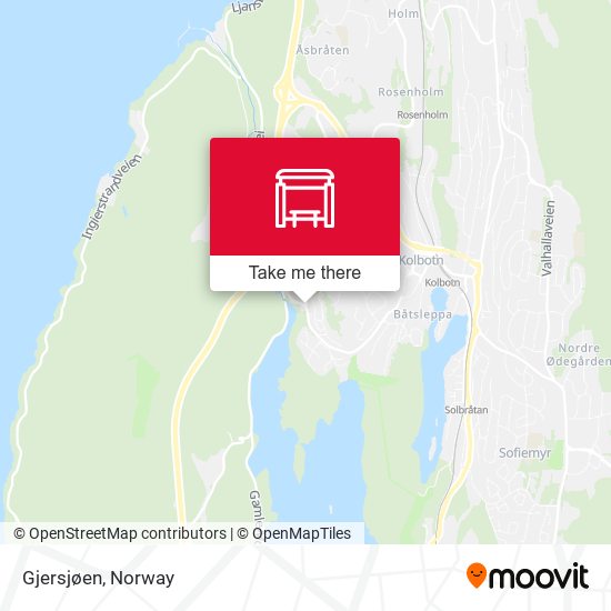 Gjersjøen map