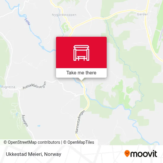 Ukkestad Meieri map