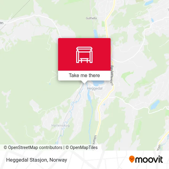 Heggedal Stasjon map
