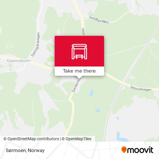 Sørmoen map