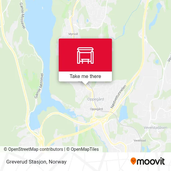 Greverud Stasjon map