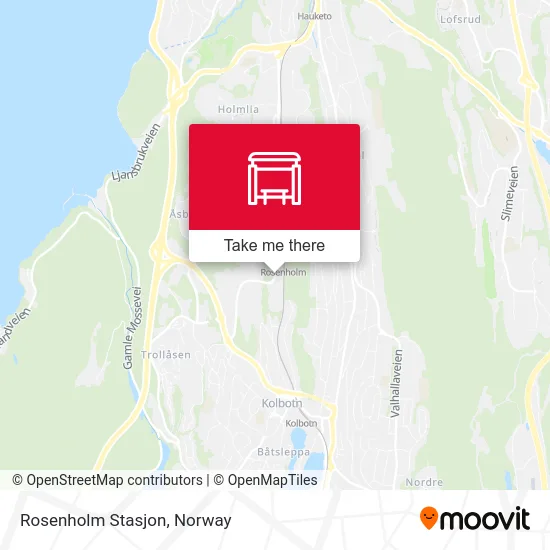 Rosenholm Stasjon map